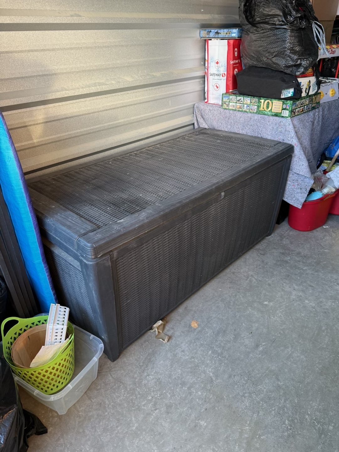 Wicker Patio Set with Storage Box - photo 3