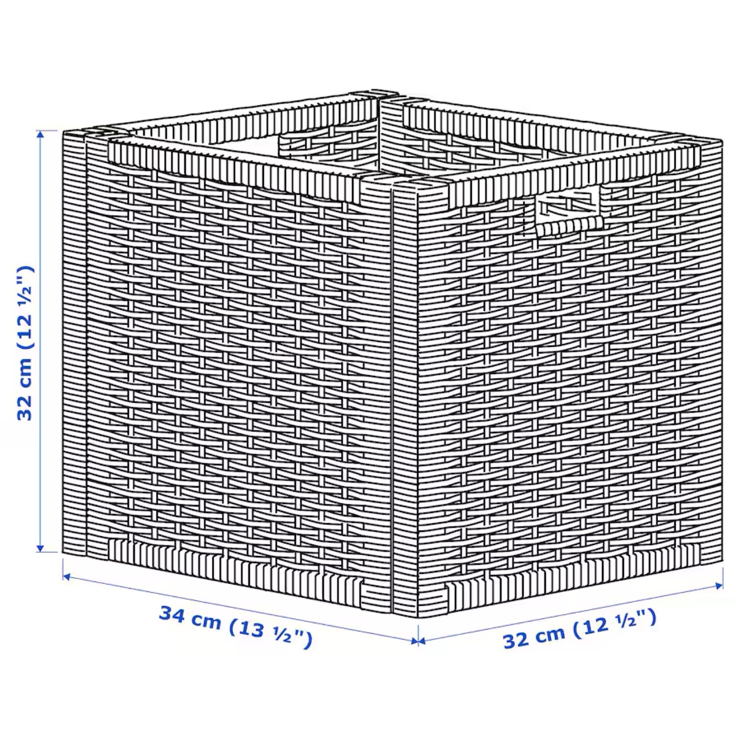 IKEA Cube Storage with Wooden Baskets - photo 4