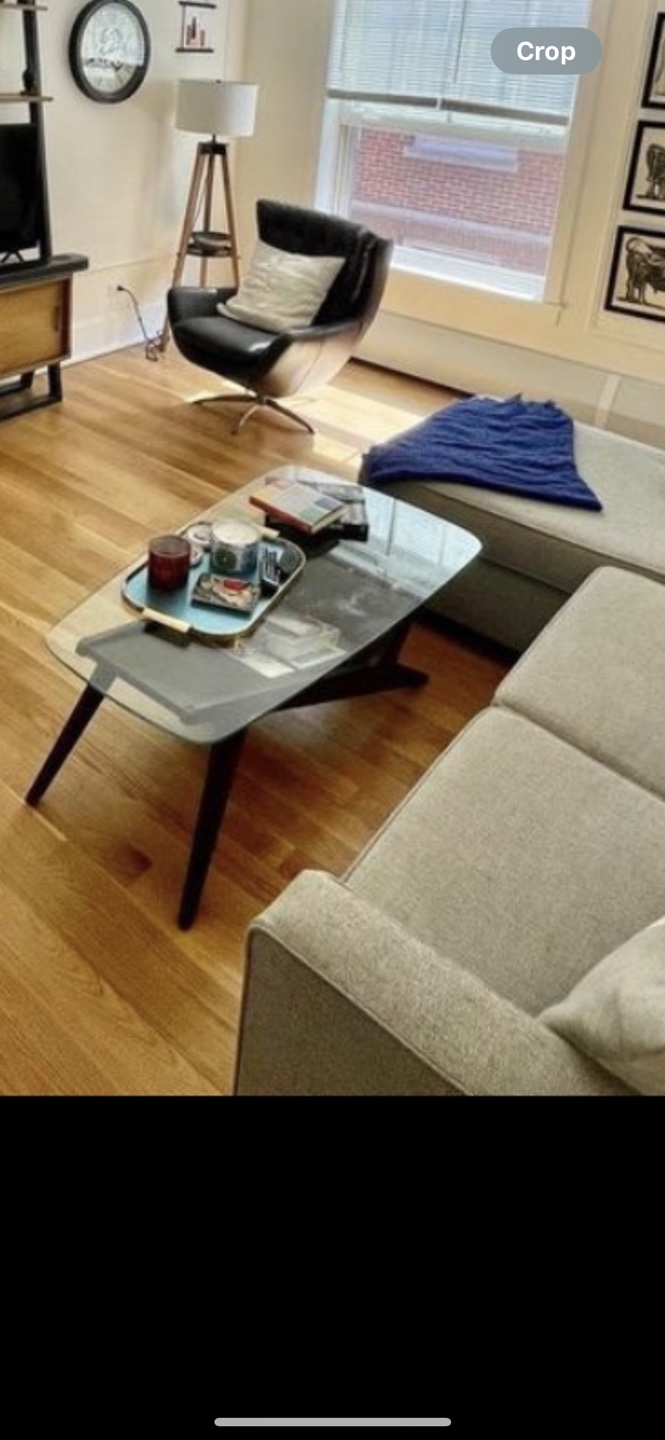 Glass top coffee table - photo 2