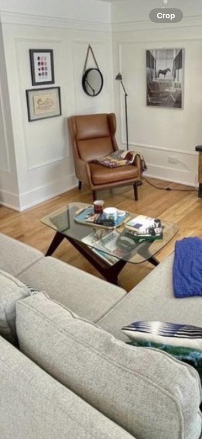 Glass top coffee table