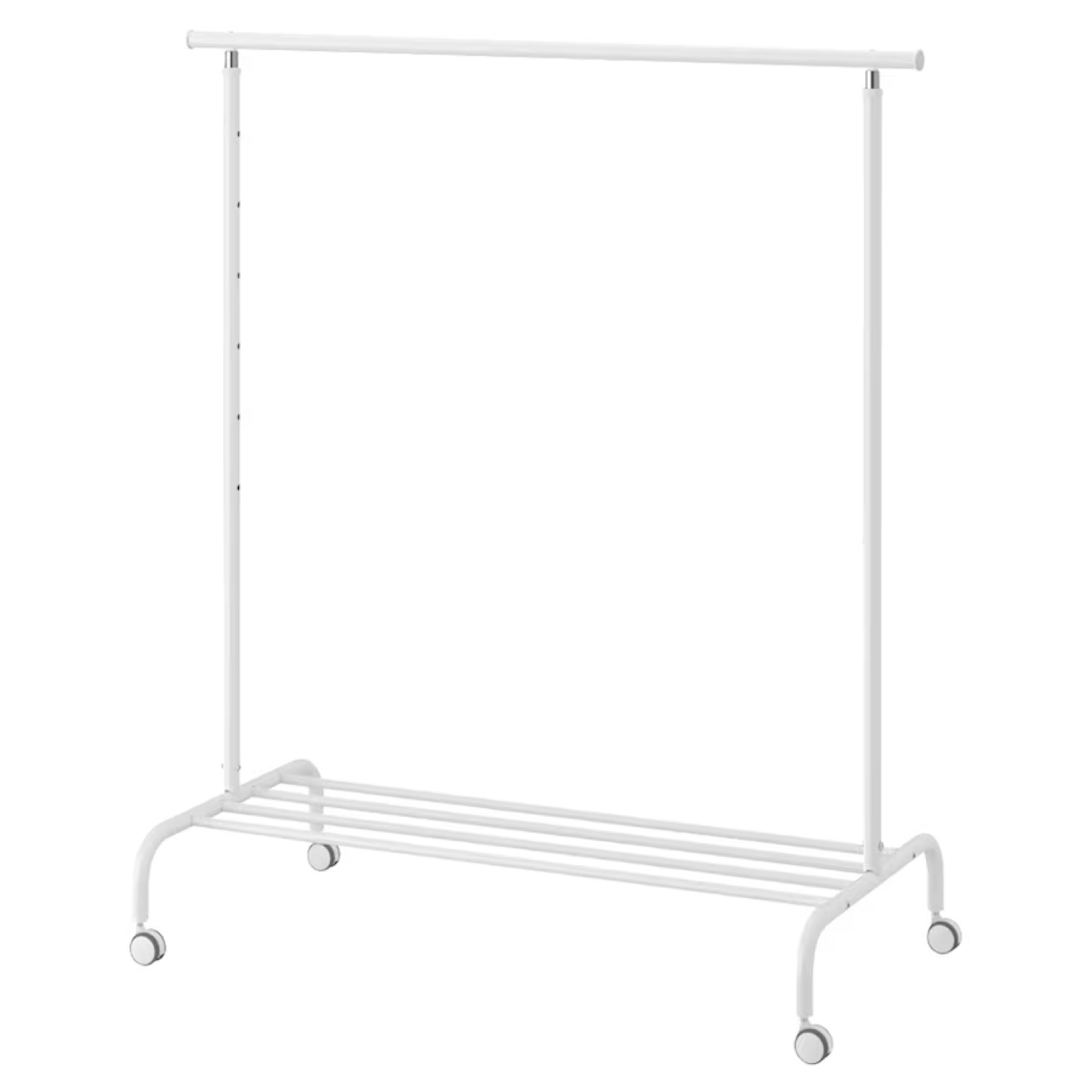 IKEA MULIG Clothes Rack on Wheels - White - photo 2