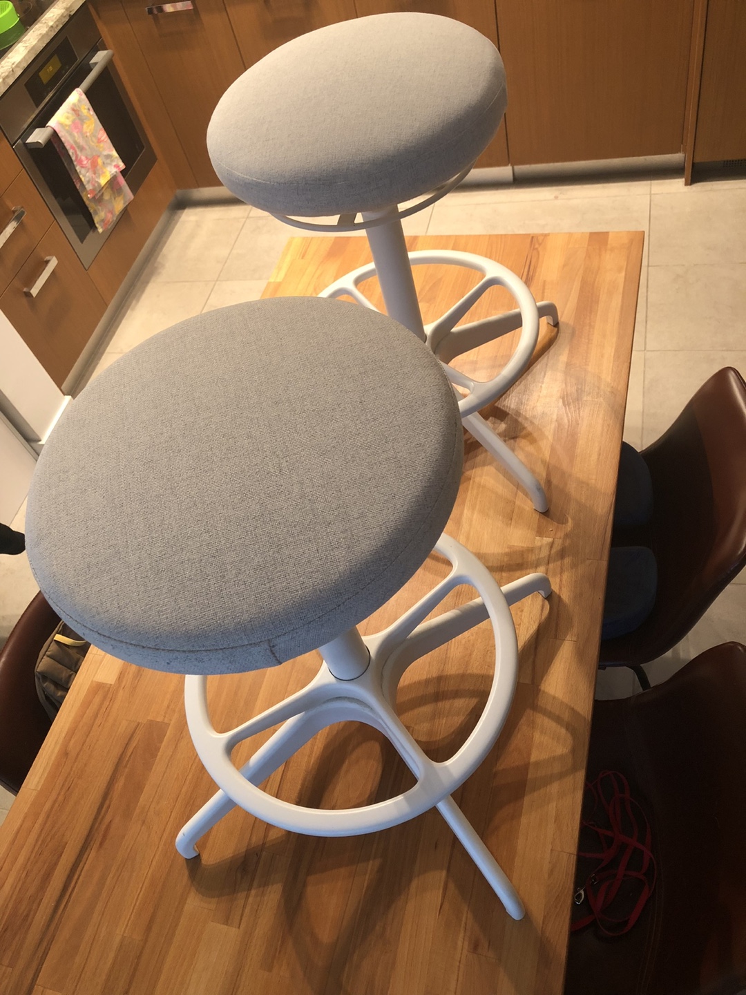 SET OF 2: IKEA LIDKULLEN SIT/STAND STOOLS