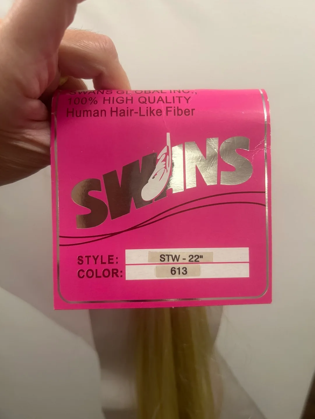 Swans Global 22" Blonde Ponytail Hair Extension image indicator(3)