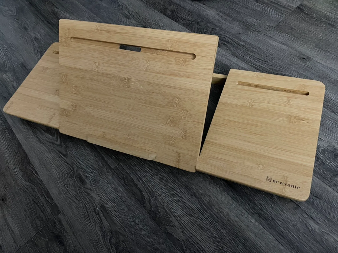 Newvante Bamboo Laptop stand for bed image indicator(2)