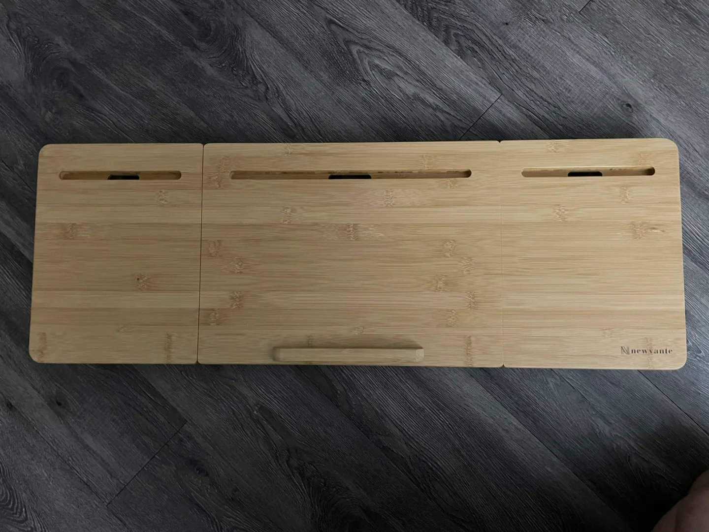 Newvante Bamboo Laptop stand for bed image indicator(3)