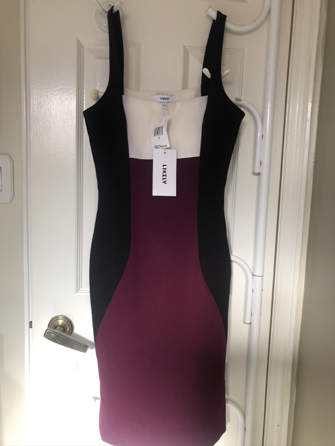 Dress in Plum, White & Black  by Likely - photo 3