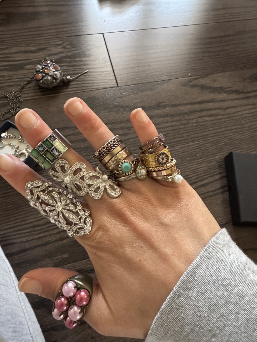 Jewelry bundle 51 pieces - rings, bracelets, necklaces
