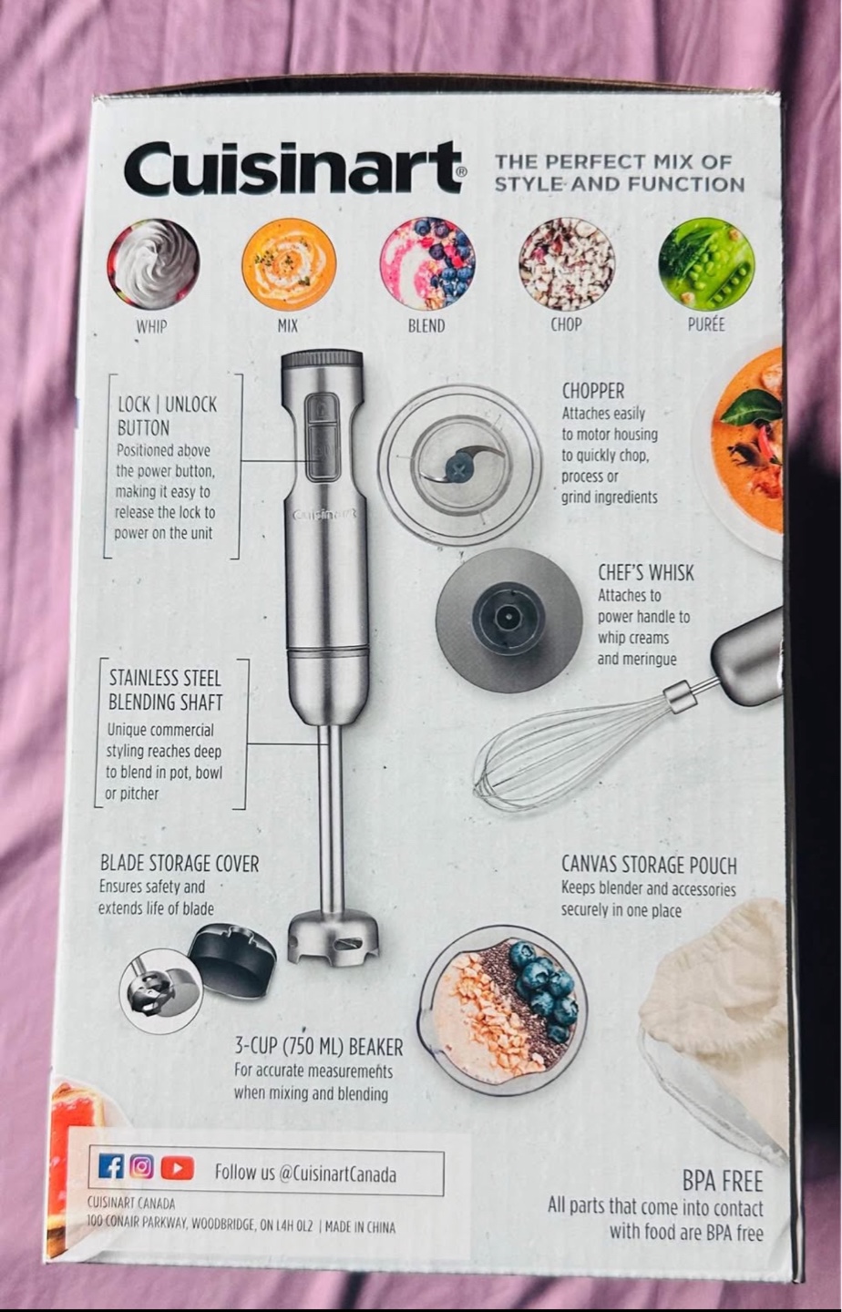 Cuisinart Smart Stick Variable Speed Hand Blender with Chopper - photo 5