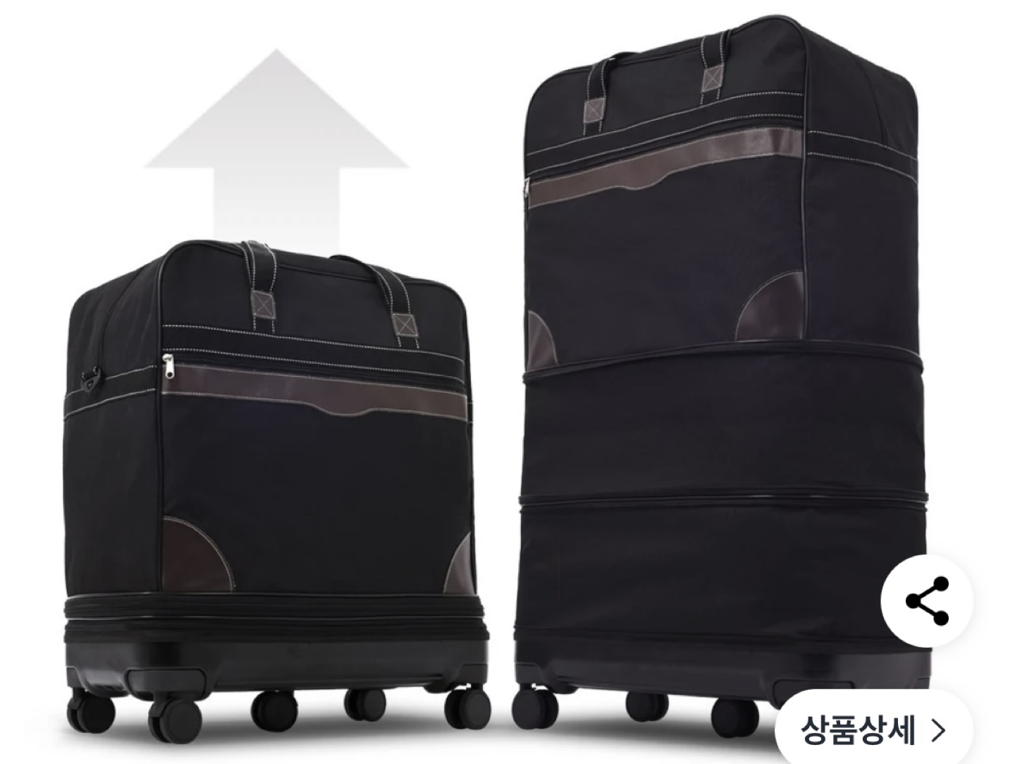 BOGO : 3 steps expandable Wheel Travel Duffle Bag / luggage bag