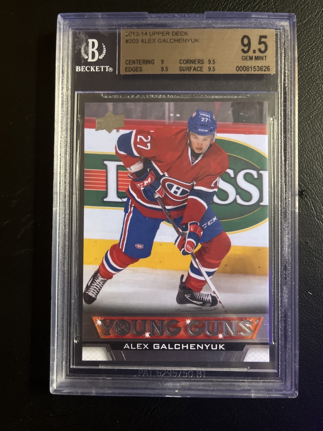 2013-14 UD Young GunsAlex Galchenyuk #203 BGS 9.5