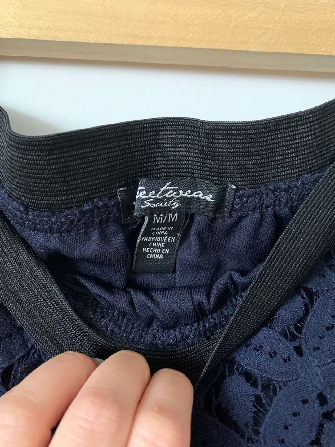 ‼️MOVING SALE‼️ Streetwear Beauty Navy Blue Lace Shorts image indicator(3)