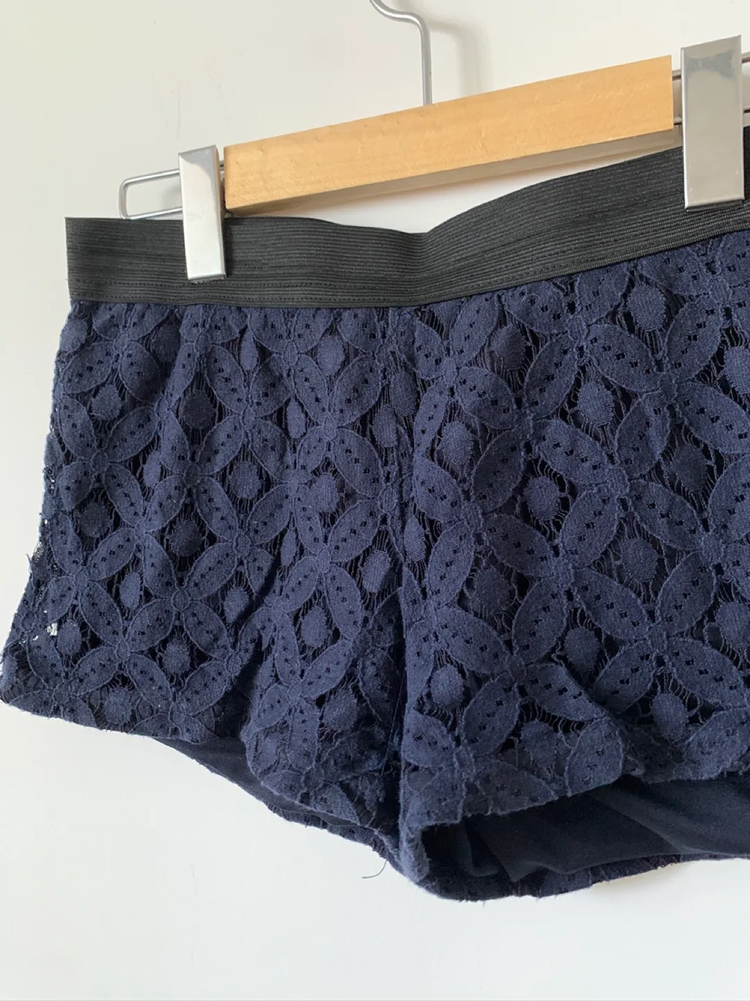 ‼️MOVING SALE‼️ Streetwear Beauty Navy Blue Lace Shorts image indicator(2)