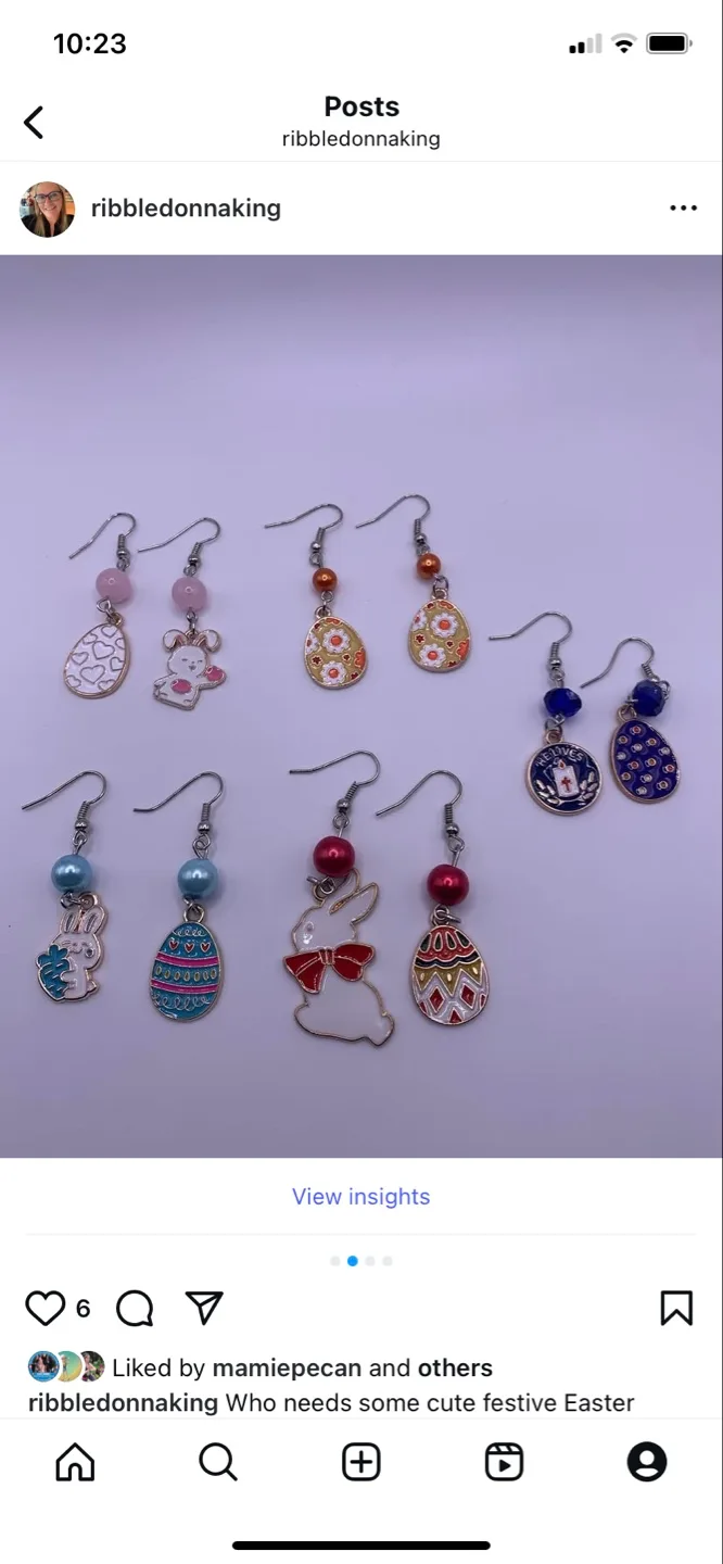 Handmade Easter Earrings image indicator(2)