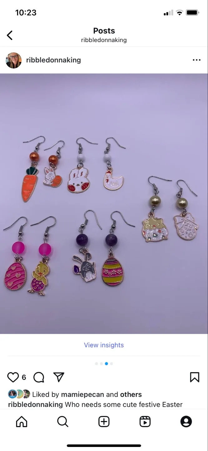 Handmade Easter Earrings image indicator(3)