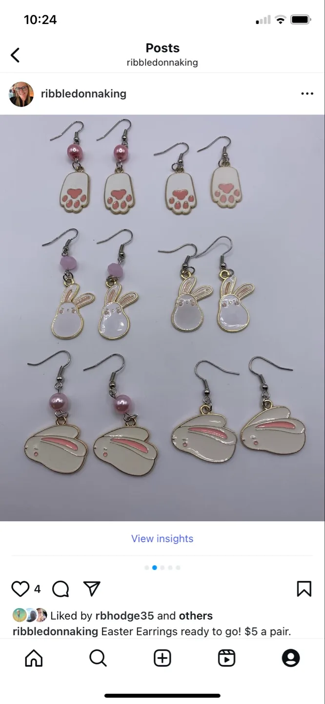 Handmade Easter Earrings image indicator(6)