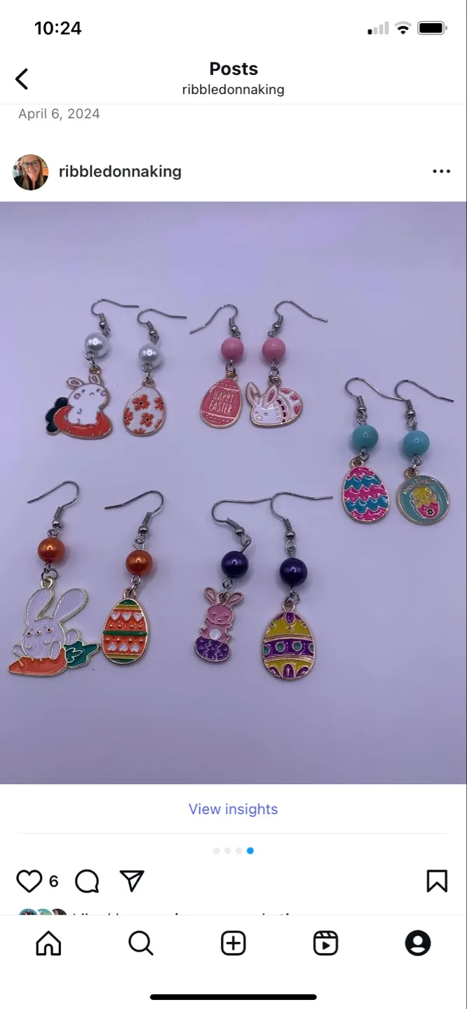 Handmade Easter Earrings image indicator(4)
