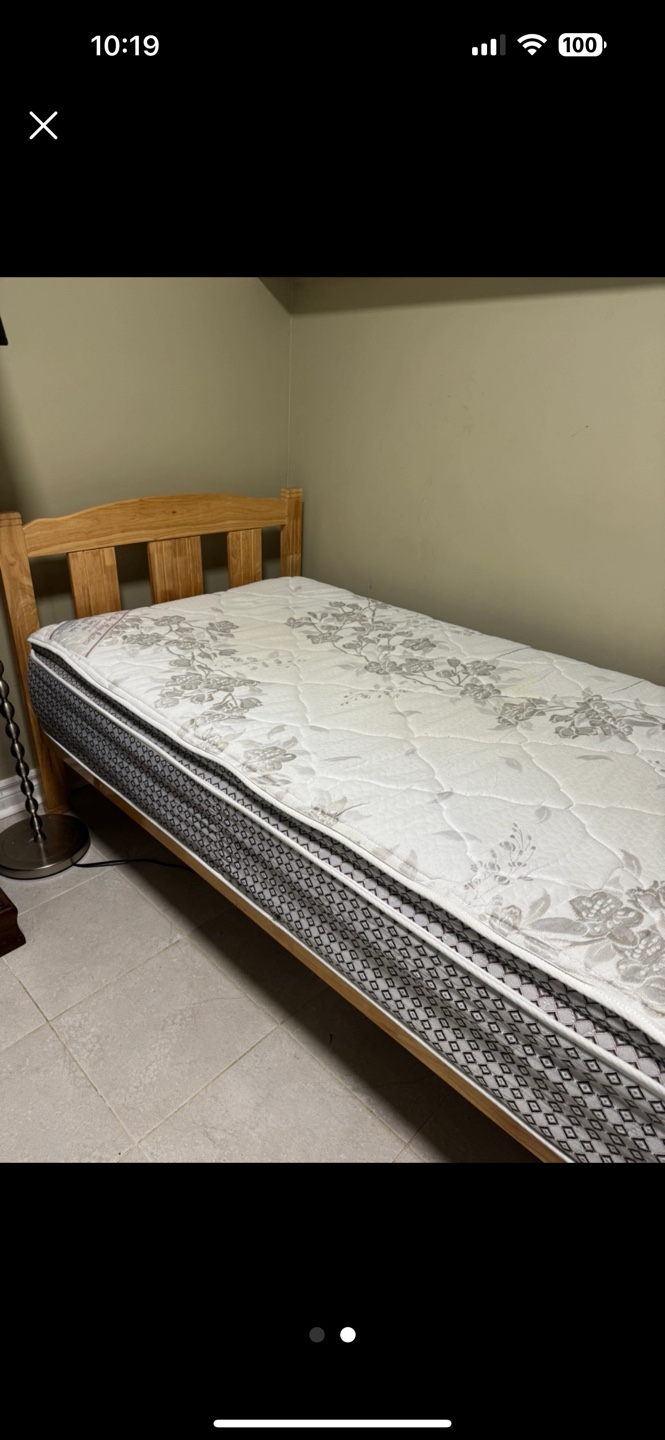 Single bed frame with mattress，$ 120 - photo 2