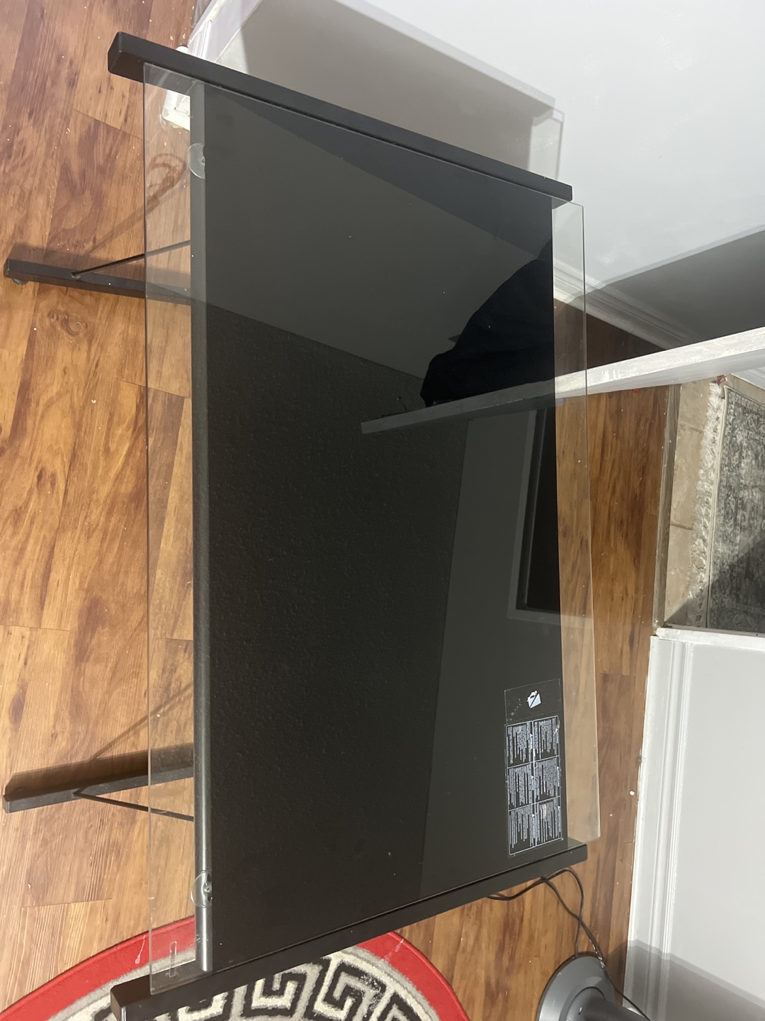 Glass Top Computer Desk - photo 2