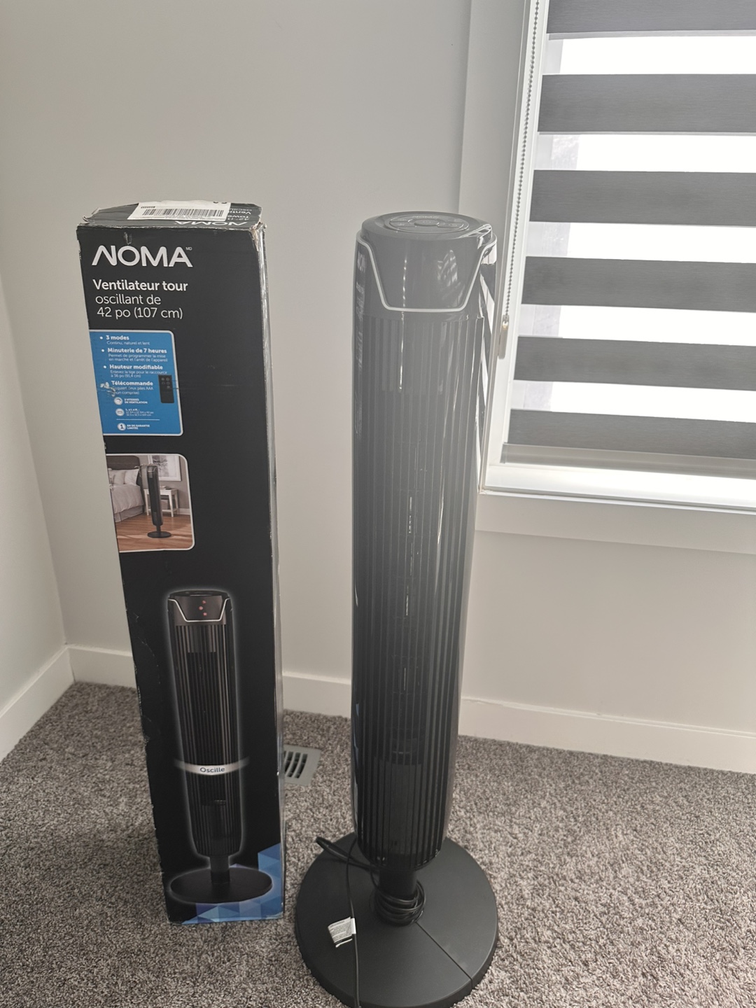 NOMA 42-inch Oscillating Tower Fan - photo 2