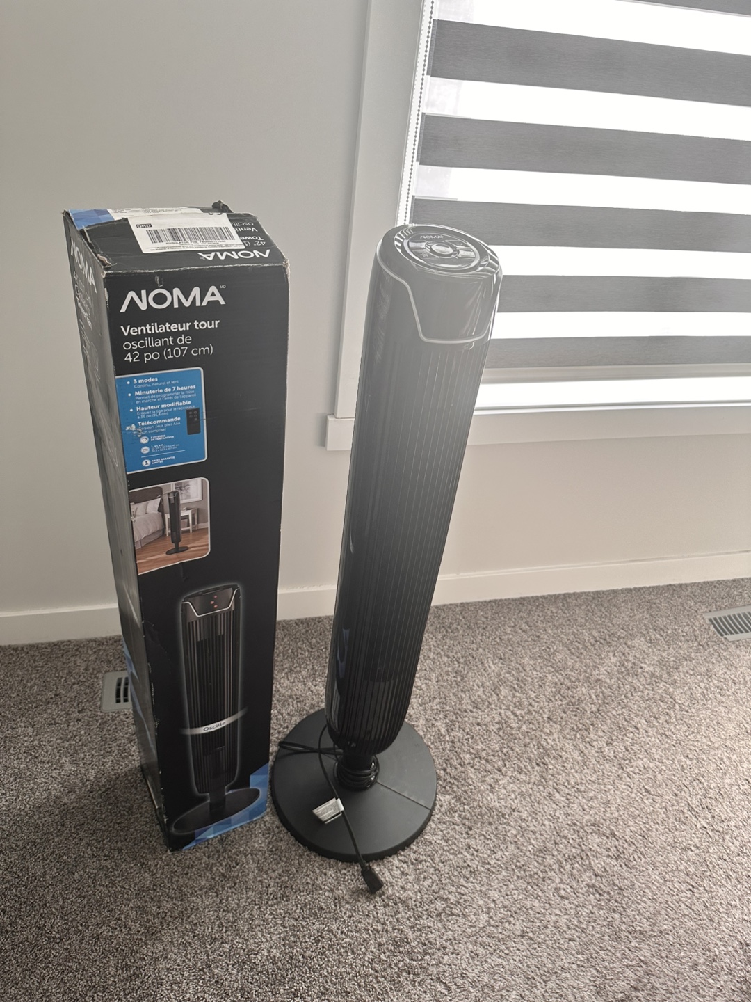 NOMA 42-inch Oscillating Tower Fan - photo 3