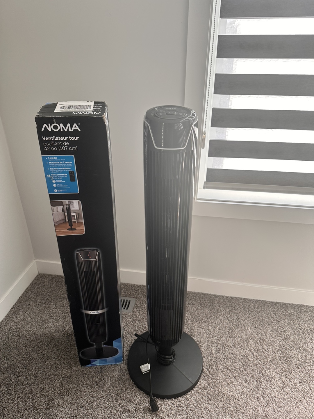 NOMA 42-inch Oscillating Tower Fan