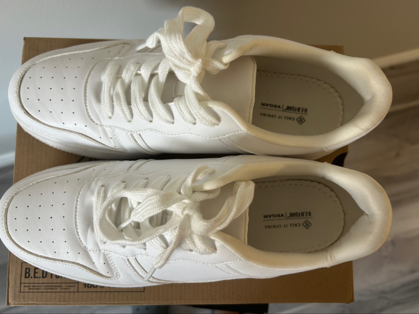 Call It Spring White Vegan Leather Sneakers - photo 3