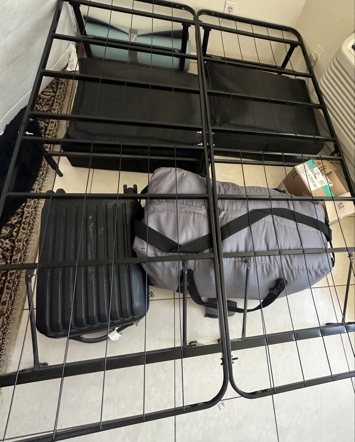 Full Size Metal Platform Bed Frame with mattress🥕💚 - photo 5