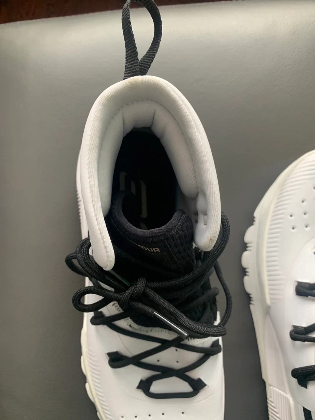 Brand New Under Armour Curry 8 Basketball Shoes - White/Black image indicator(4)