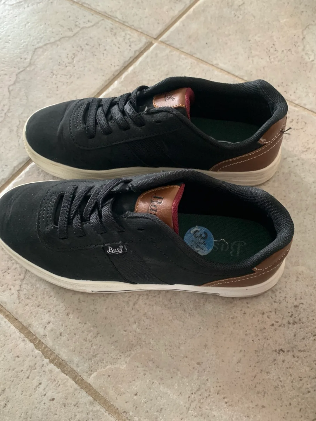 Boys' Bass Black Sneakers, Size 1 image indicator(2)