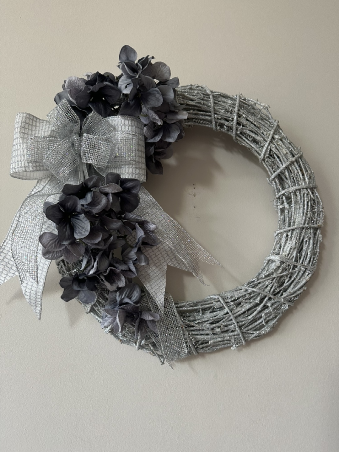 Silver Glitter Grapevine Wreath Everyday