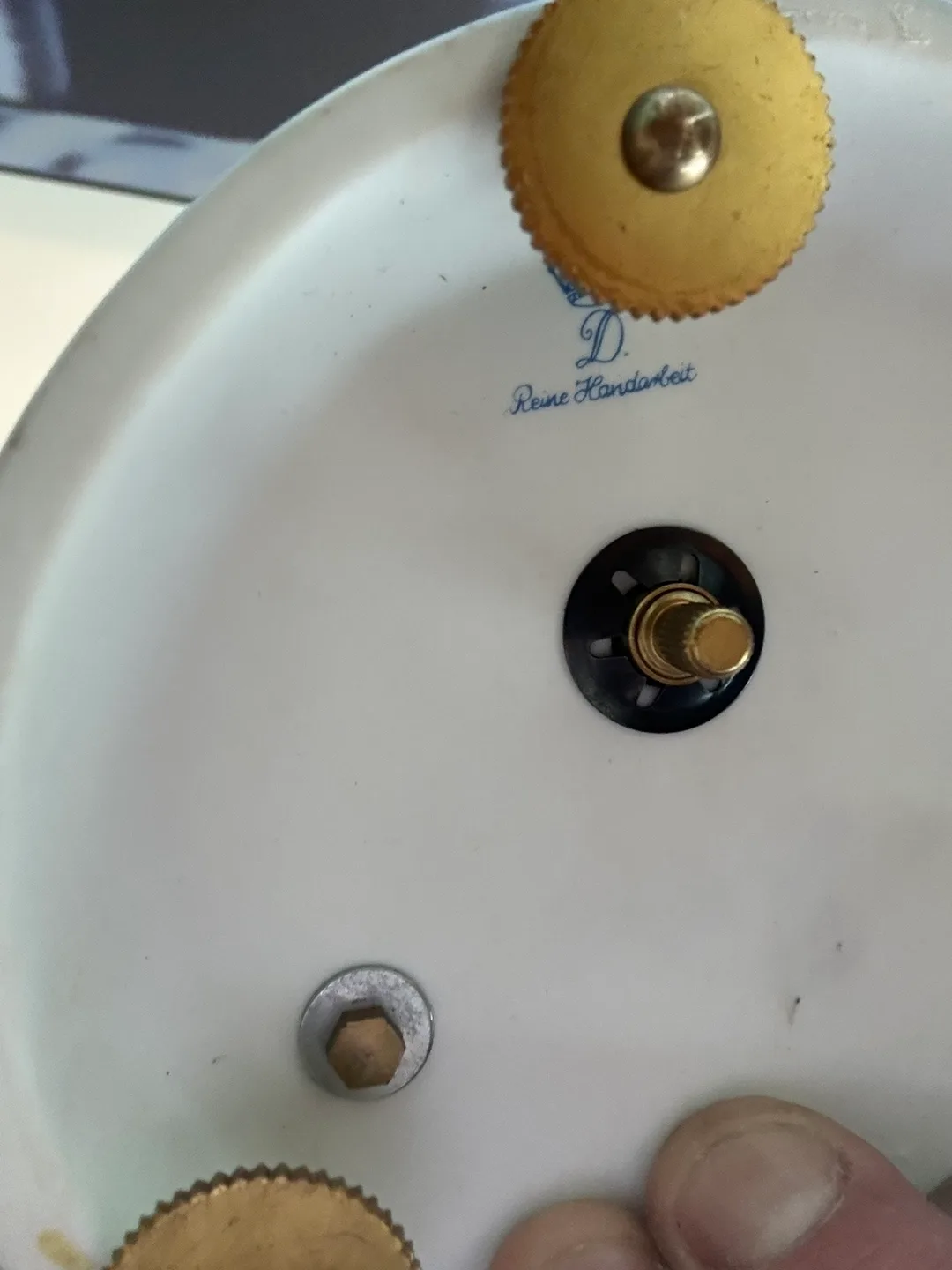 Vintage Bechmark Mantle Clock with Swarovski Crystals image indicator(5)