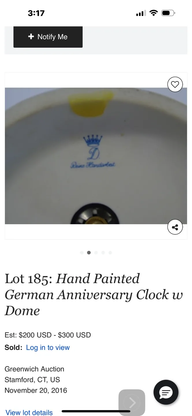 Vintage Bechmark Mantle Clock with Swarovski Crystals image indicator(8)