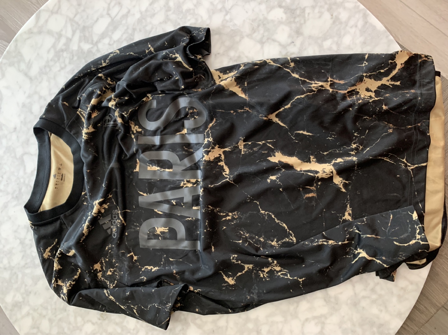 Adidas Paris Saint-Germain Marble Print T-Shirt
