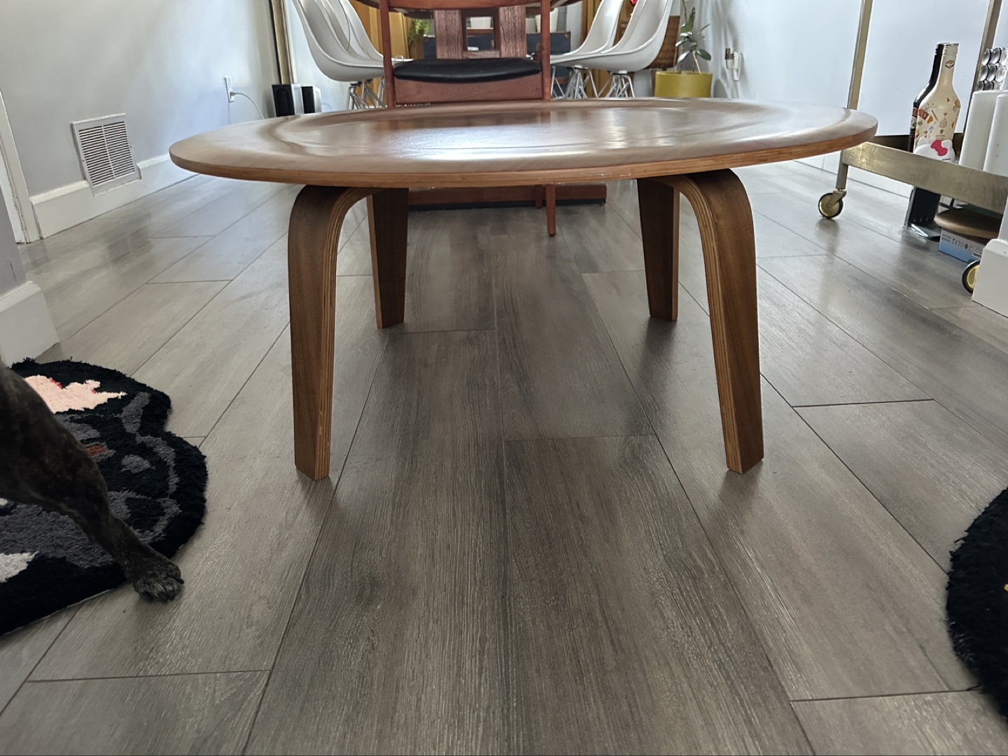 MCM duplicate of eames molded plywood coffee table. - photo 2