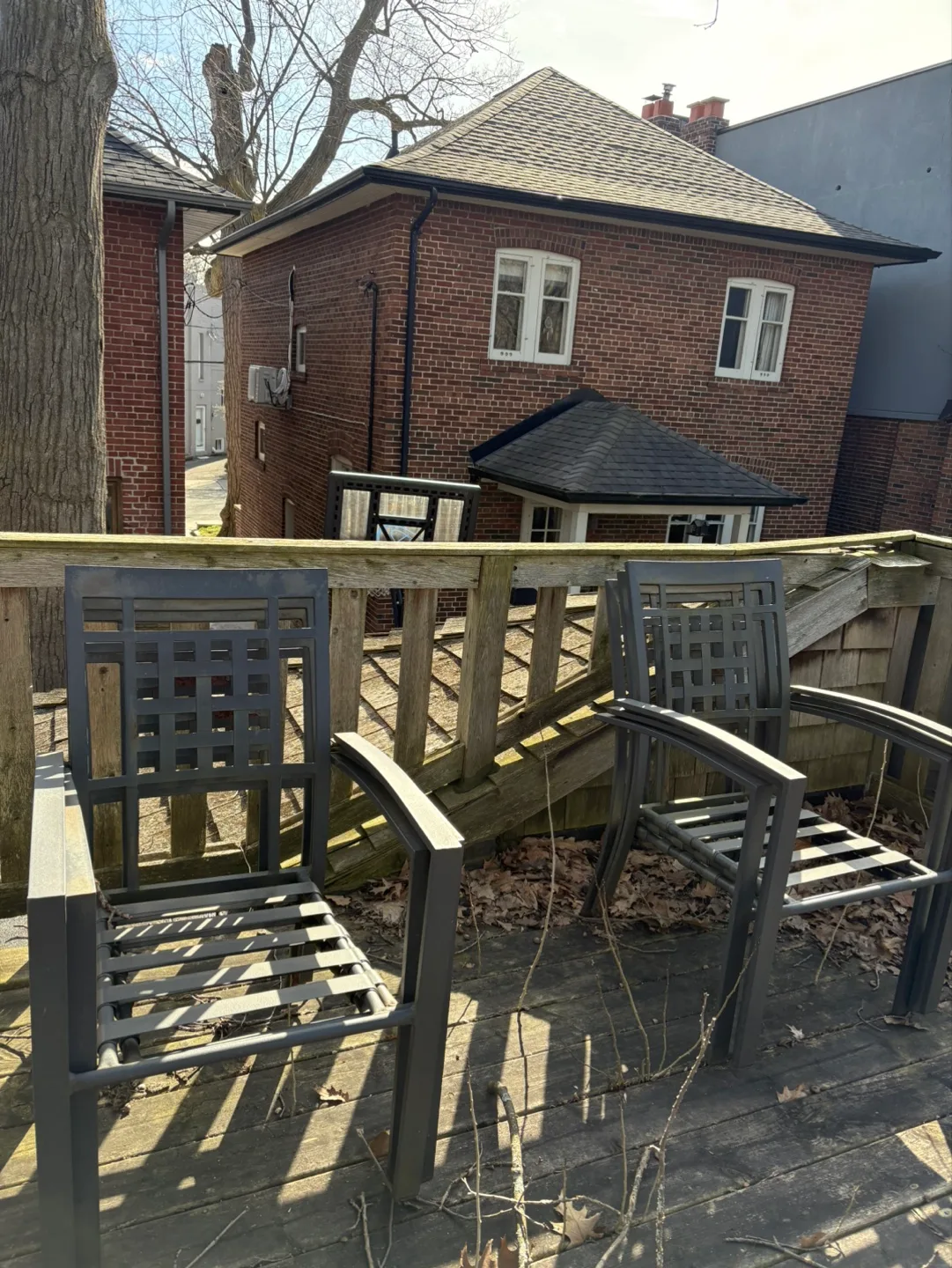 Outdoor Patio Set: Table and Two Chairs with Cushions image indicator(2)