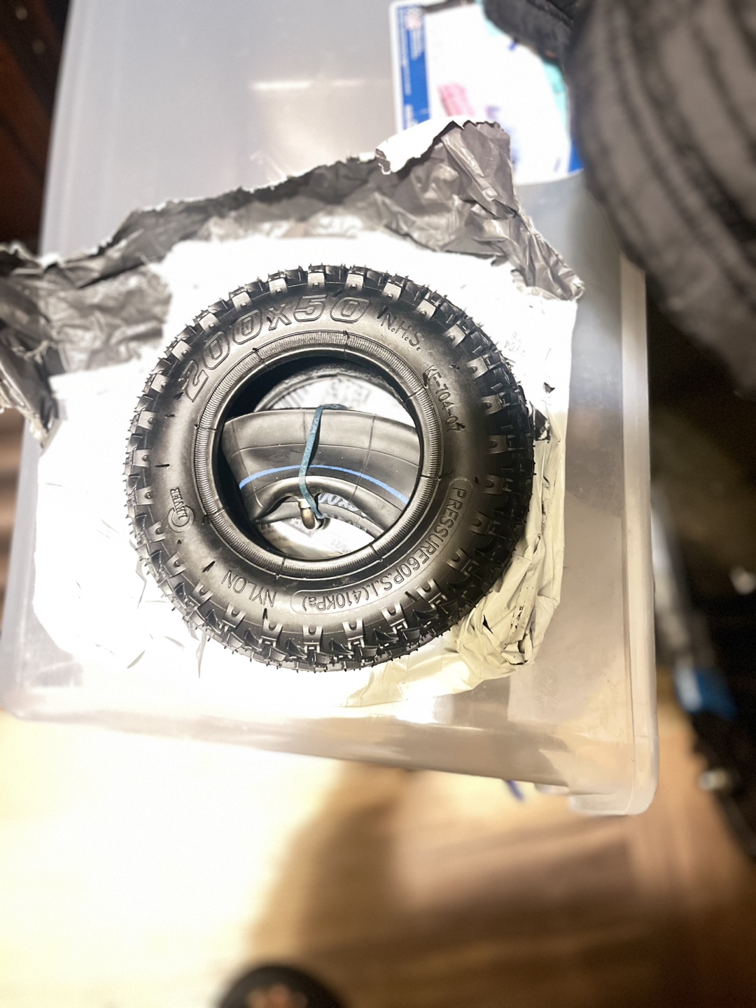 200x50 Inner Tube and Tyre