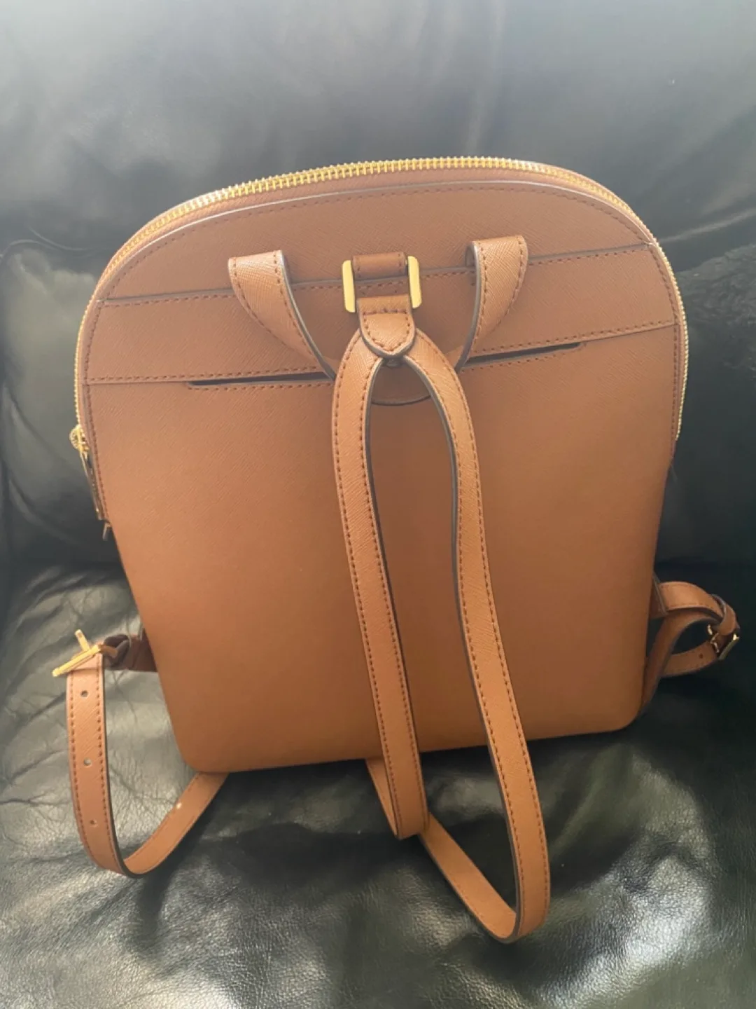 Michael Kors Brown Leather Backpack image indicator(2)