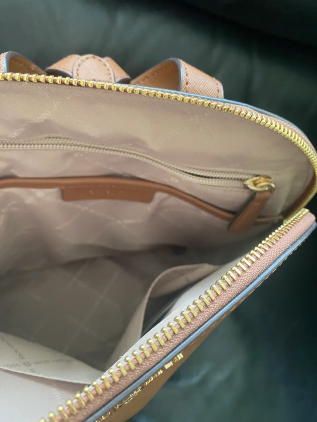 Michael Kors Brown Leather Backpack image indicator(3)