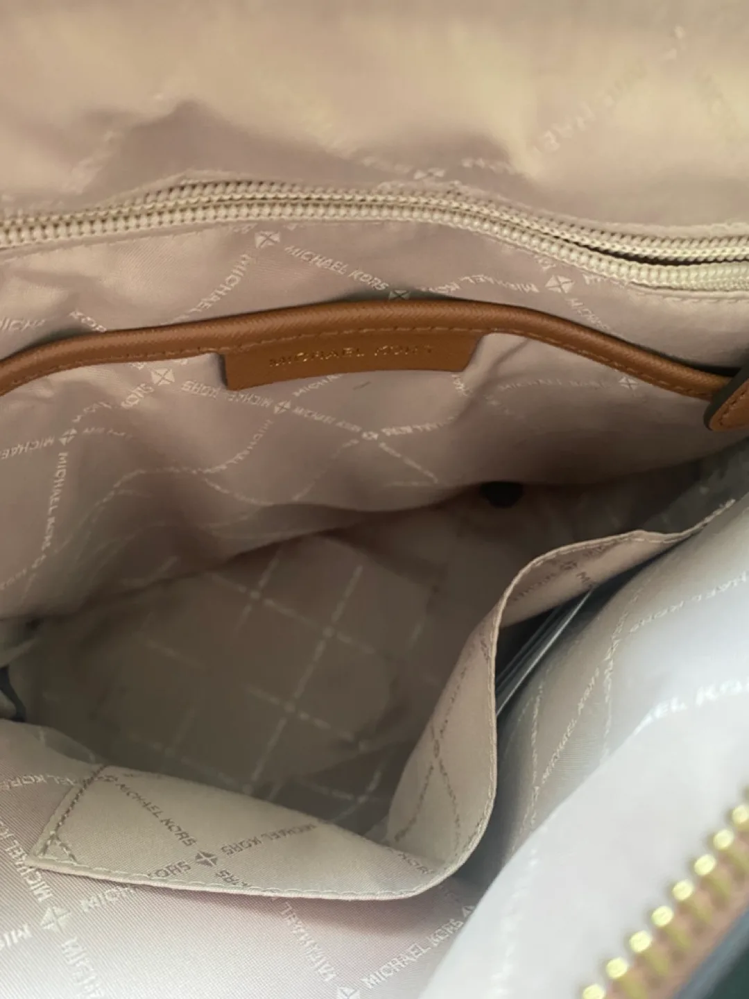 Michael Kors Brown Leather Backpack image indicator(4)