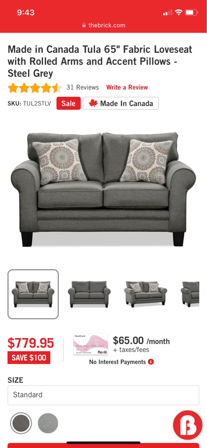 Tula Living Room Set- (couch, loveseat & chair) - photo 3