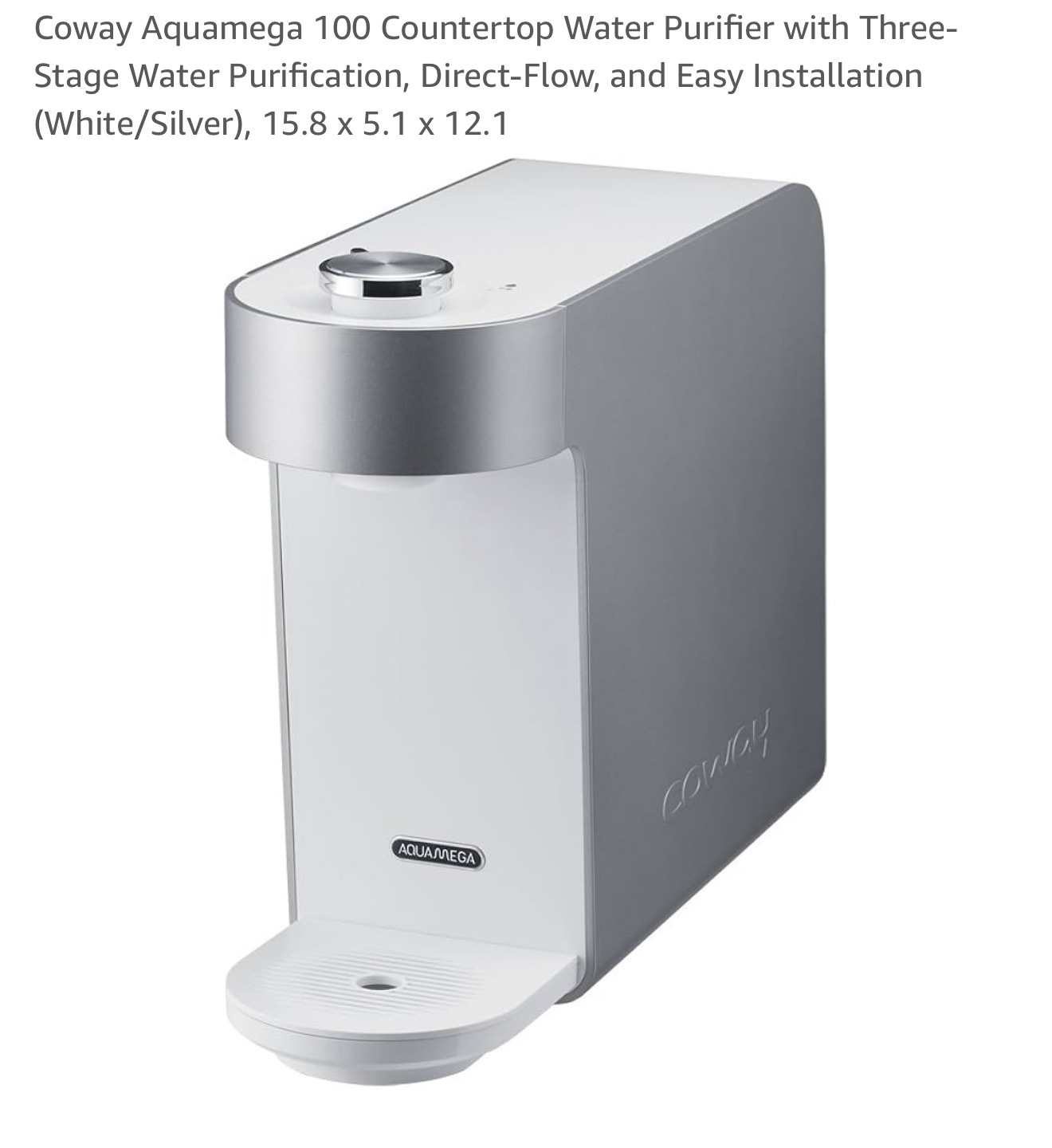 Coway Aquamega 100 Countertop Water Purifier