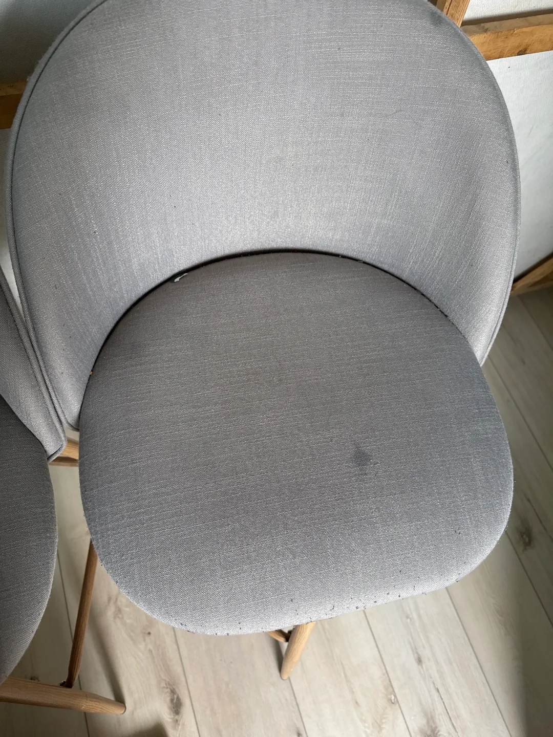 Pair of Grey Fabric Counter Stools💚 image indicator(3)