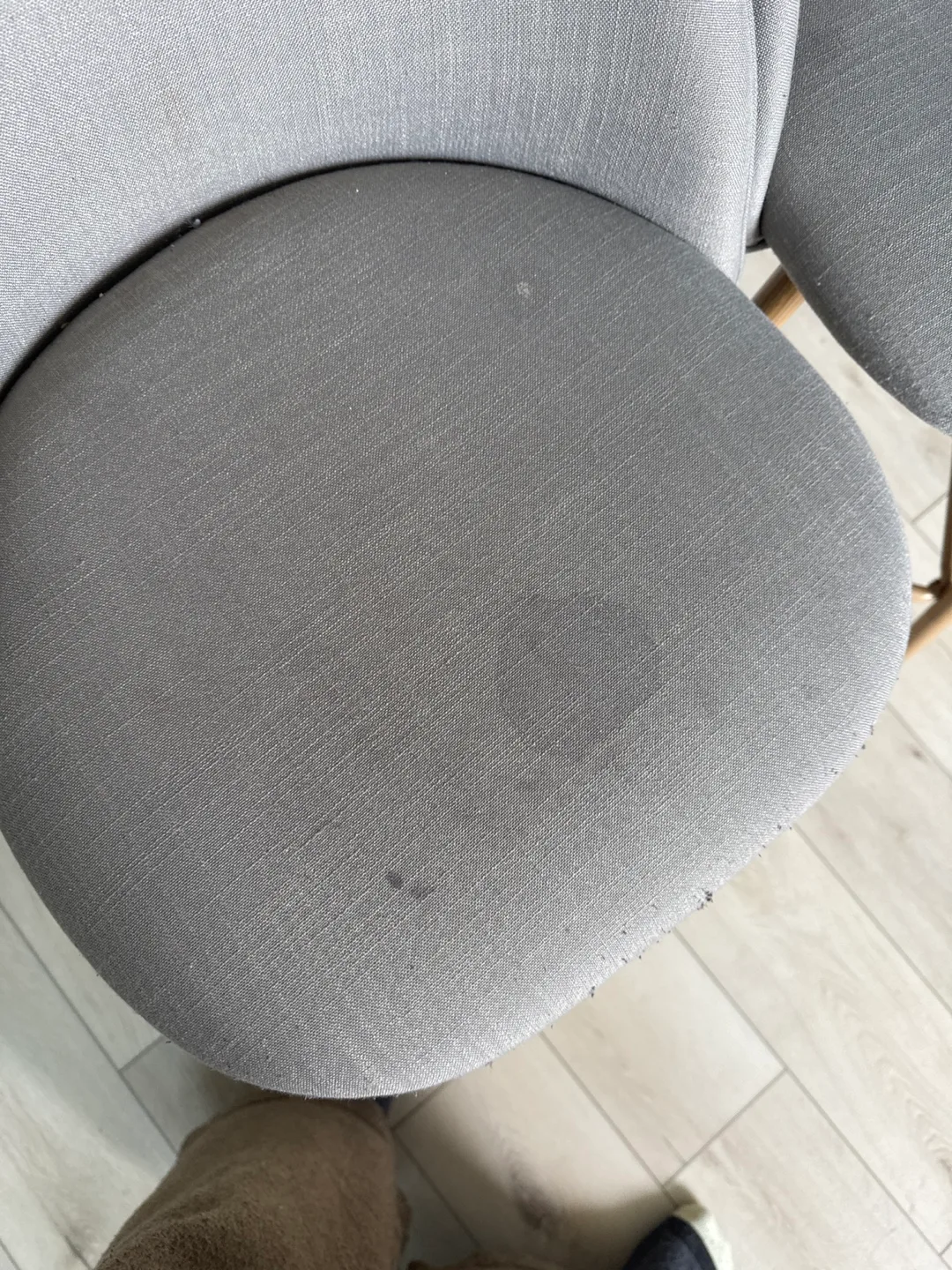 Pair of Grey Fabric Counter Stools💚 image indicator(2)