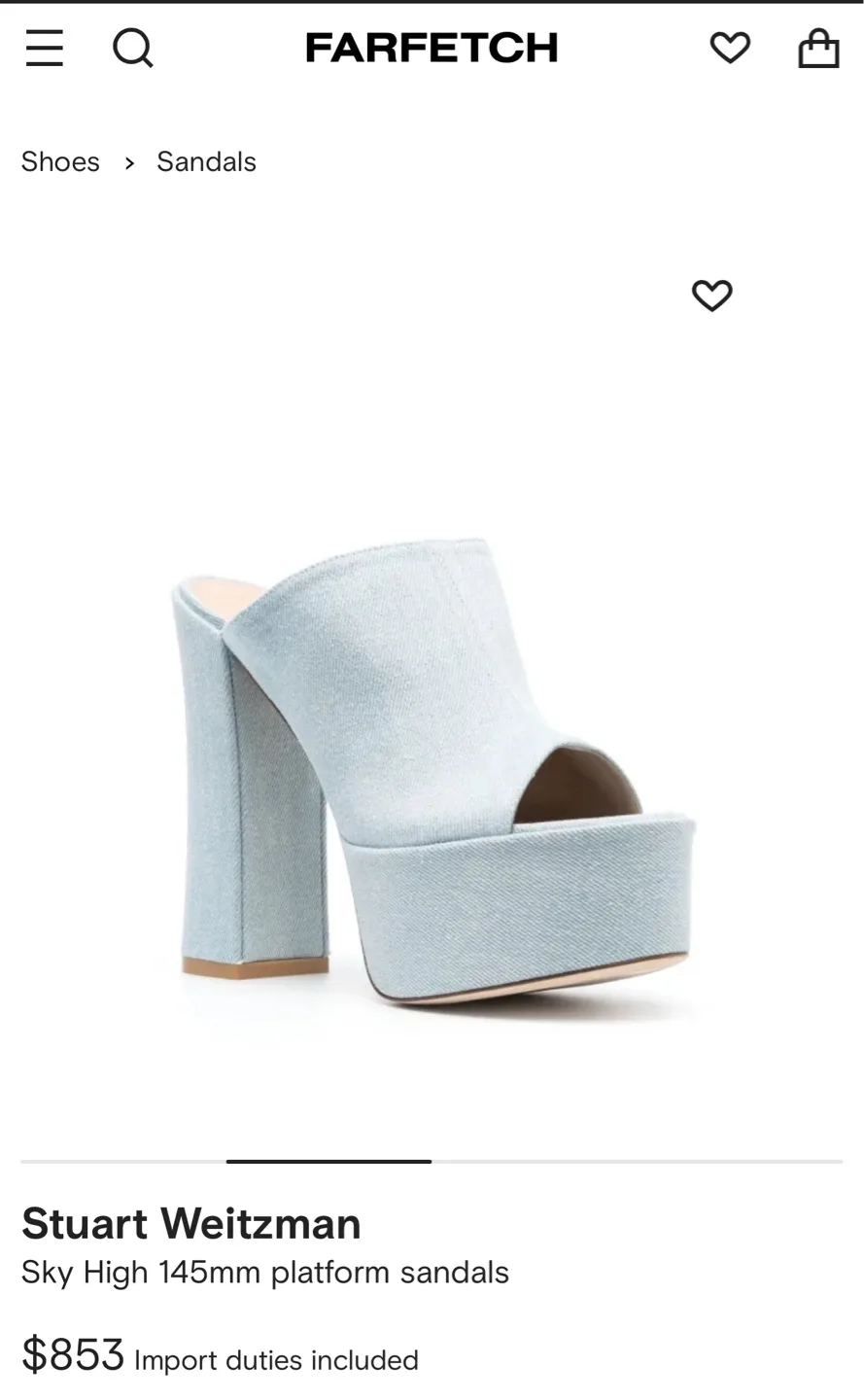 Stuart Weitzman Skyhigh Real Suede Platform Sandals image indicator(4)