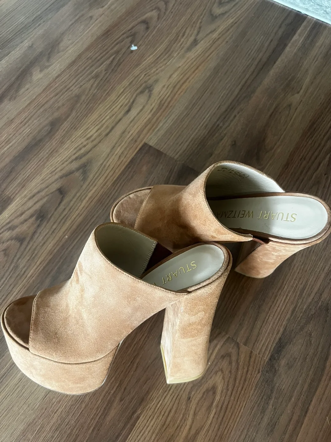 Stuart Weitzman Skyhigh Real Suede Platform Sandals image indicator(3)