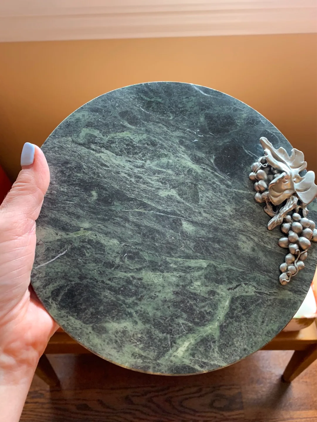 Seagull Pewter and Green Marble Cheese Board image indicator(6)