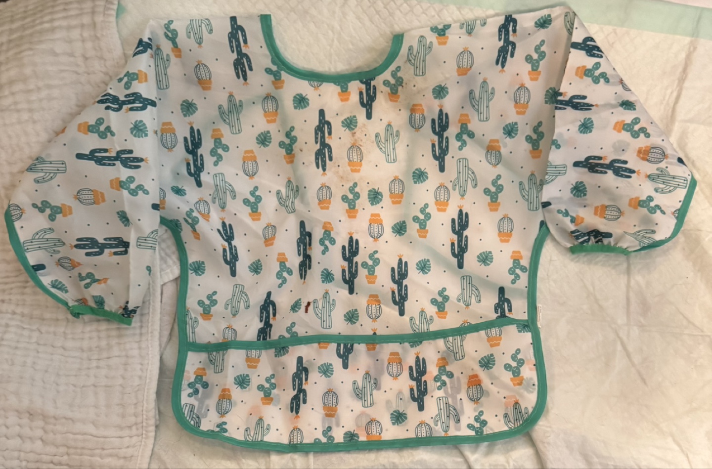 💚Bundle of 10 Long-Sleeve Waterproof Child's Smock - photo 2