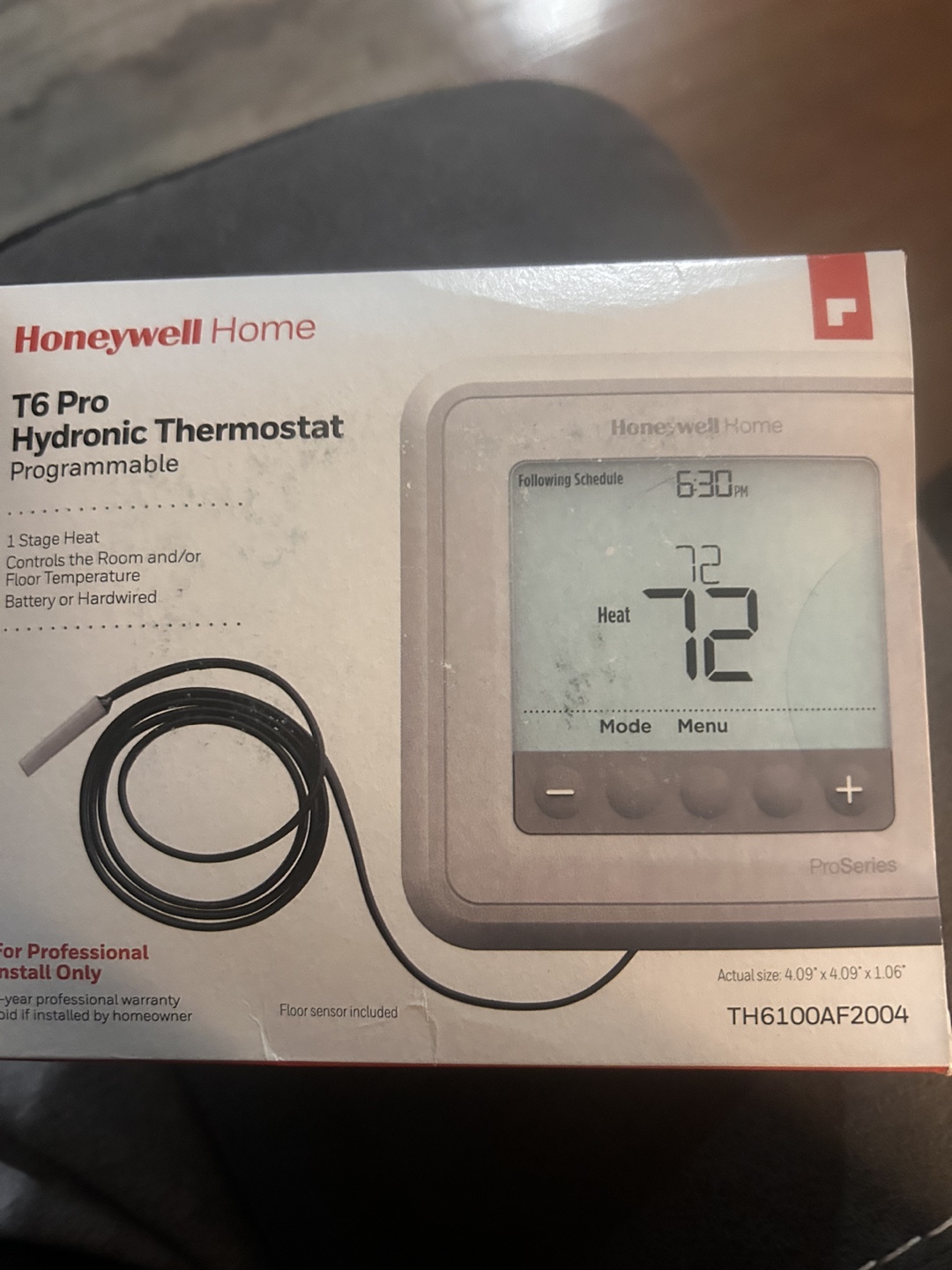 Honeywell Home T6 Pro Hydronic Thermostat