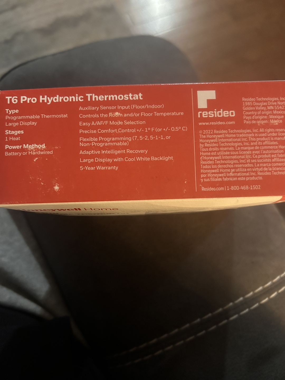 Honeywell Home T6 Pro Hydronic Thermostat - photo 4