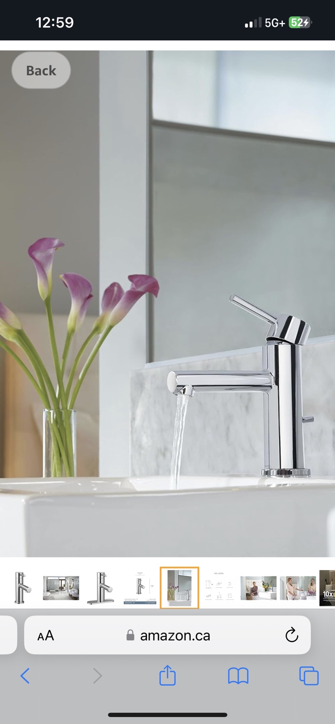 NEW Moen  6190 Chrome Bathroom Faucet